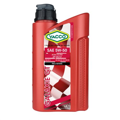 YACCO Galaxie GT 5W50 100% synthetic motor oil 1L